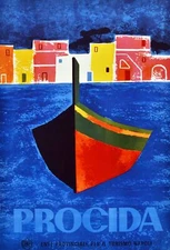 Poster print.Home Room Interior design.Travel Italy.Procida.6514