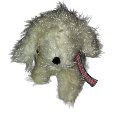 Commonwealth Gingham Dog And Calico Cat 1990 Plush White