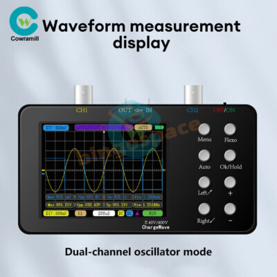Digital Oscilloscope 10MHz Bandwidth Dual Channel Oscilloscope Signal Generator.