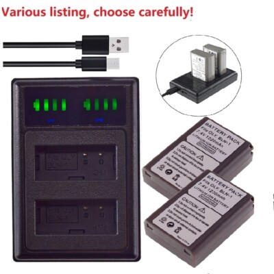 Battery or LCD Dual Charger for Olympus BLN-1 BLN1 OM-D E-M5 Mark II Camera