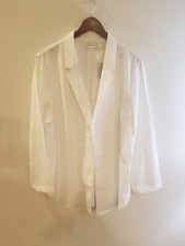 Chico's Women's White Blazer Shirttail Size 3 New With Tags