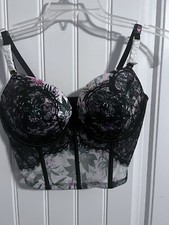  3926. Victoria's Secret Floral Corset Bra. Size 36D. NWT