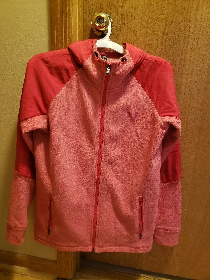 UNDER ARMOUR Sweatshirt Women Medium Swacket Full Zip Hooded Cold