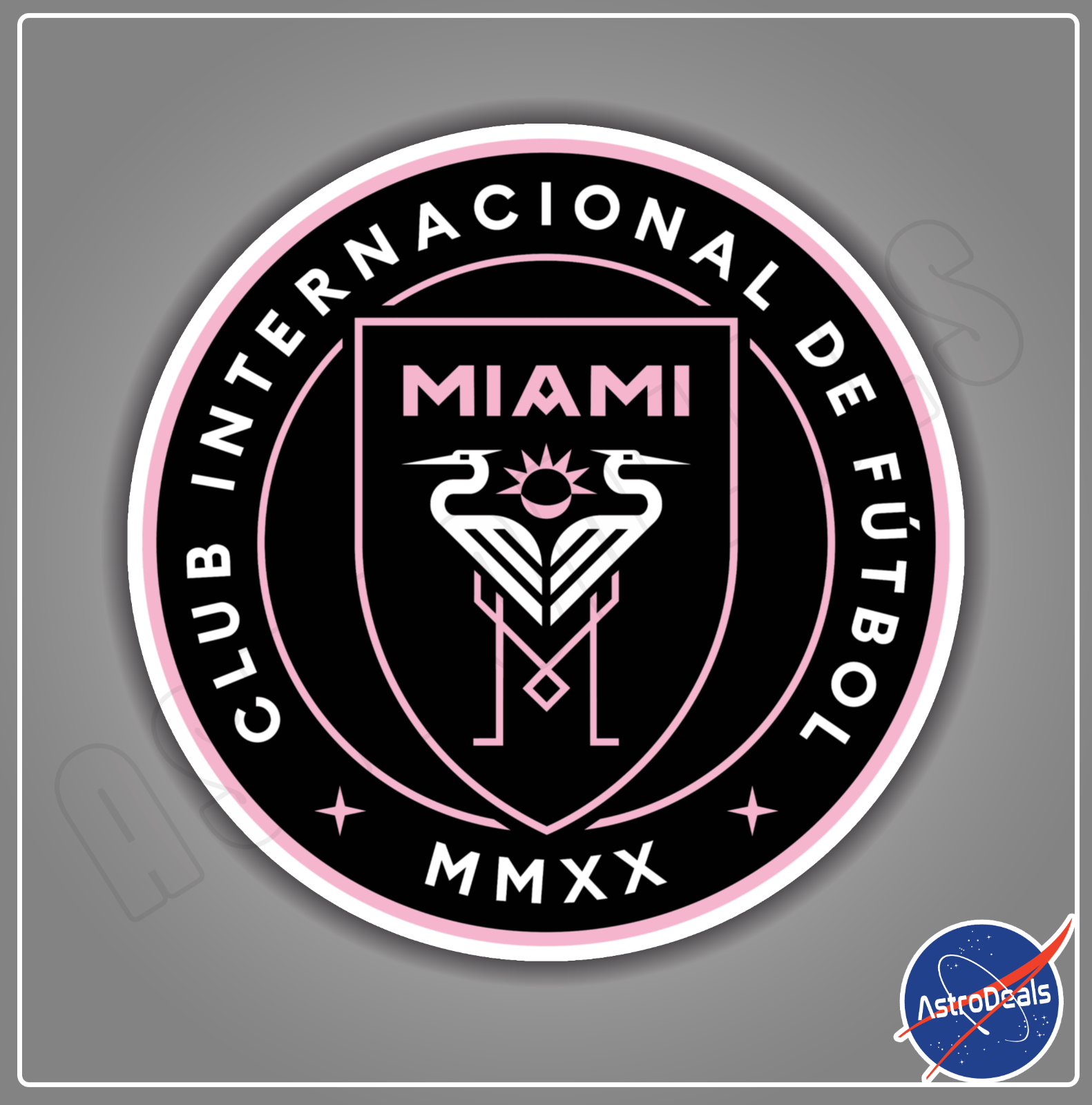 Inter Miami CF MLS Soccer Football Logo Sticker Decal *Size: 3