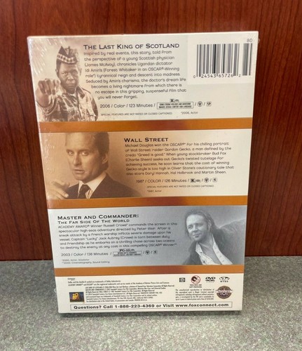 20th Century Fox Award Winning Drama 3-DVD Set King Scotland Wall Street Master - Imagen 2 de 3