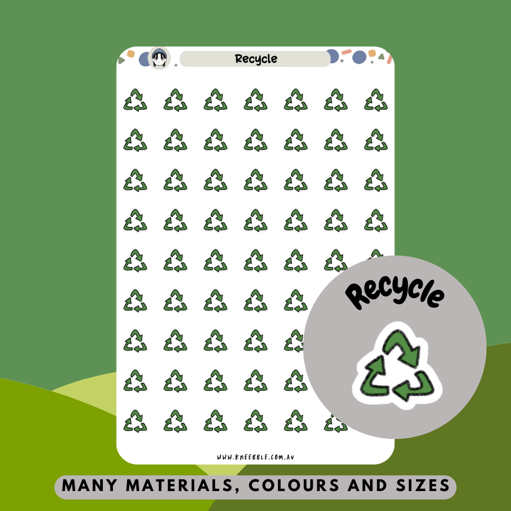 Recycle Planner Stickers
