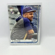 2019 Update SSP Photo Variation Nate Lowe (Leaning on Batting Cage) Rookie RC