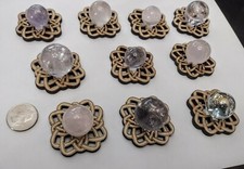 10 mini Crystal Sphere holders - 10 wholesale - crystal ball holder bundle