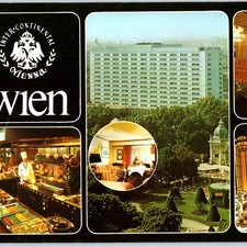 8  Oversized c1970s Wien, Johannesgasse, Hotel Inter Continental Postcard 1T