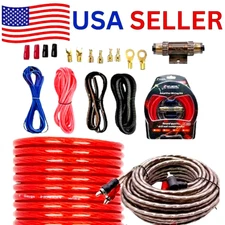 4 Gauge 2300W Car Audio Cable Kit Amplifier Install Amp RCA Subwoofer Sub Wiring