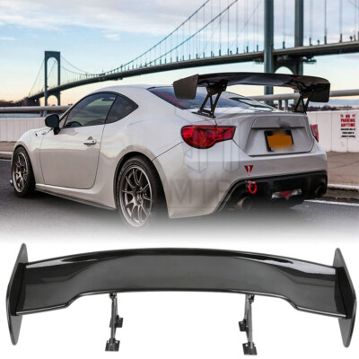 Universal 47'' Rear Trunk Spoiler Adjustable Glossy Black GT-Style Racing Wing