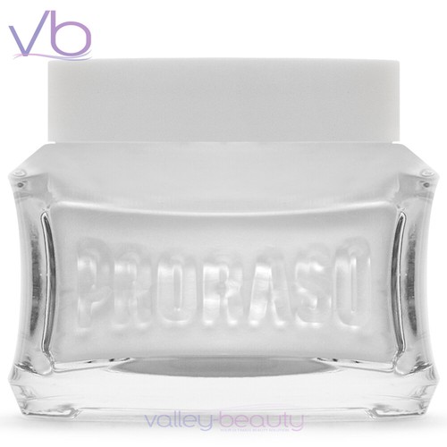 PRORASO White Pre Shave Creme für empfindliche Haut, Grüner Tee, Hafer, NEU - Bild 3 von 3
