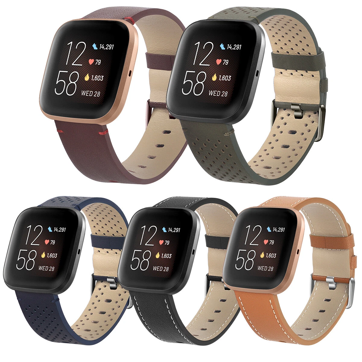 Leather strap for fitbit deals versa