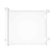 Retractable Baby Gate, 33" Tall, Extends up to 55" Wide White by Grownsy BGR08