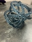 Glass Twisted Knot Rope Sculpture Hand Crafted Vtg Italian Venetian Style — photo 8