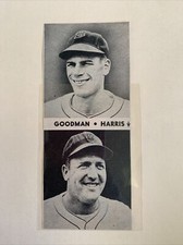 Billy Goodman Mickey Harris Boston Red Sox 1949 Complete Featured Baseball Panel