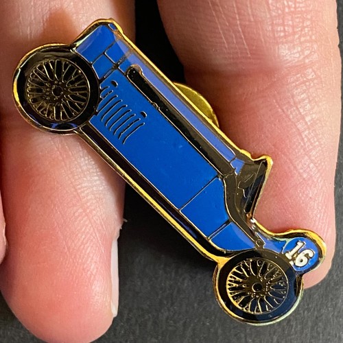 Pin de solapa esmaltada Indy 500 1914 #16 René Thomas c1986-95 16 x 38 mm en muy buena condición - Imagen 2 de 3