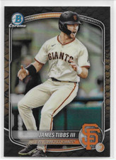 2025 BOWMAN CHROME JAMES TIBBS III ROOKIE REPTILIAN REFRACTOR CARD No.BCP-39