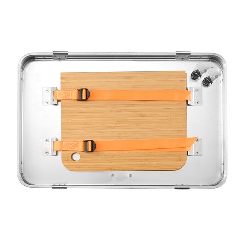 ALUBOX® Campingbox Campingküche Küchenbox Innenfach +  2x Bambus Schneidebretter - Bild 42 von 49