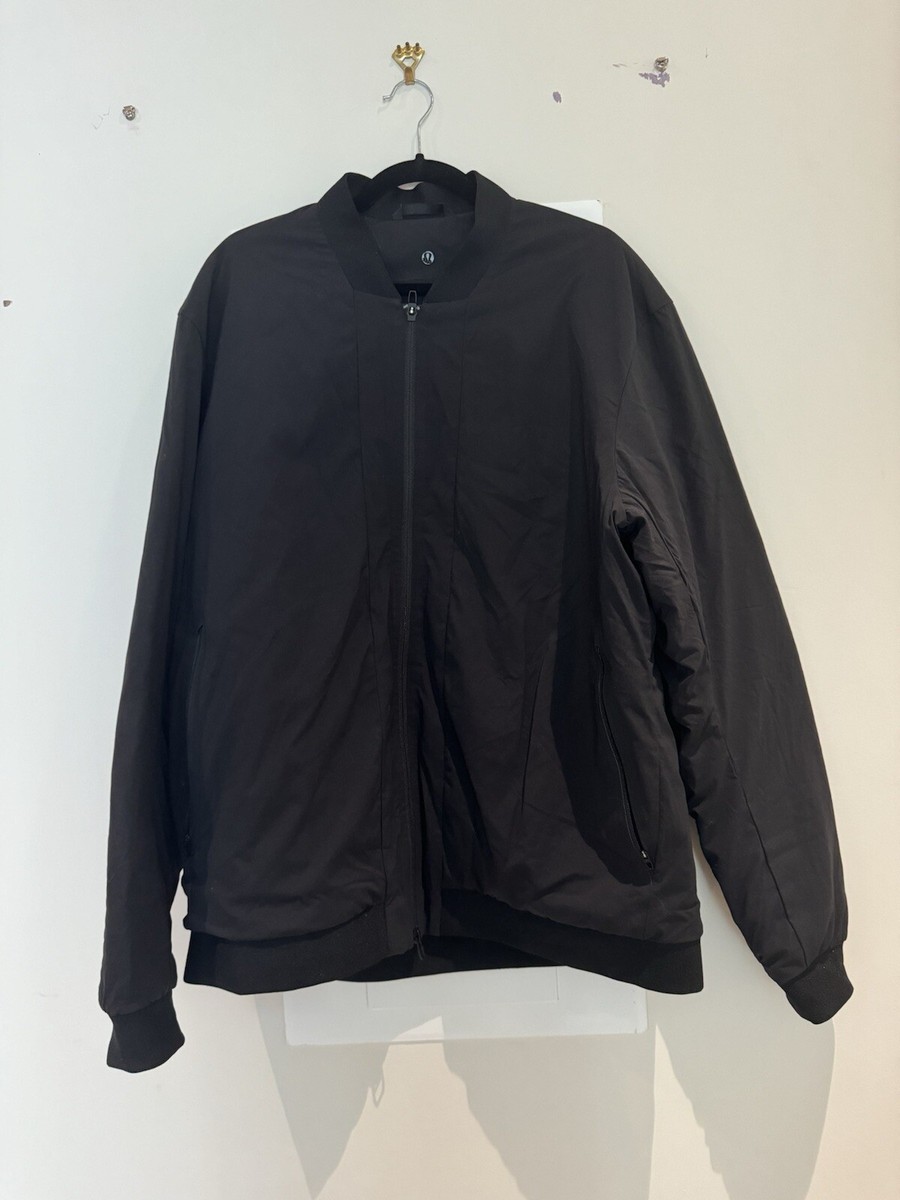 Lululemon Jacket Mens XXL Black Goose Down 700 Fill Bomber