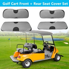 Golf Cart Front Rear Seat Cover Set for EZGO TXT RXV  Club Car DS 2/4 Passenger