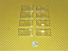 (8) DIXIE NARCO 368, 501T SODA VENDING MACHINE SELECTION BUTTONS 1 3/4" x 3 1/2"