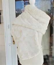 Women's Ignite Evenings Faux Fur Pull Through Stole Shawl Wrap Most Sizes 64"
