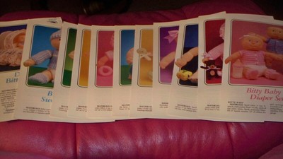 Crochet Patterns - Bitty Baby & Clothes - OOP!  1986 Annie's Attic -  U-PICK 1