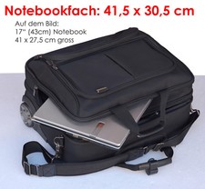 SEHR HOCHWERTIGE NOTEBOOKTASCHE TROLLEY DICOTA FÜR NOTEBOOK BIS 17" 43cm 41x31cm