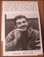 1964 Cuba Che Guevara Fidel Castro Newsweek Article Clipping