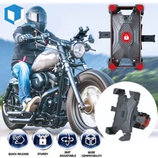 Motorcycle Bike Handlebar Mount Holder Bicycle For iPhone Samsung Cell Phone GPS