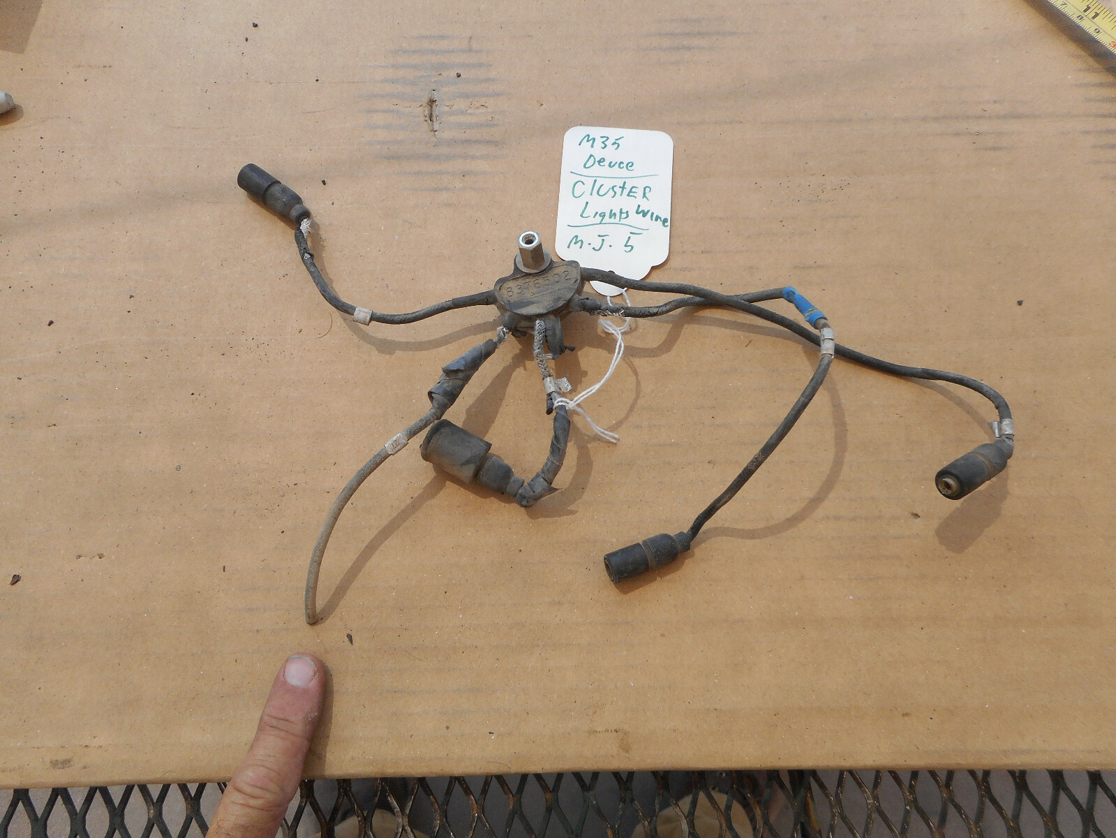 Military M35 M35A2 M54 Deuce 5 Ton M35A2 Instrument Cluster Bulb Wiring