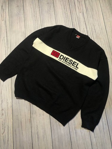 Vintage Diesel Sweater 80s Big Logo 