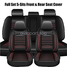 For 2007-2023 Jeep Wrangler Pu Leather Car 5-seat Covers Front Rear Cushion