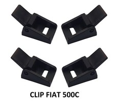 4x clip rinforzate per cinghie capote Fiat 500 Cabrio Fiat 500C 500 C