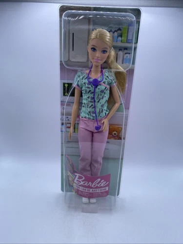 Mattel 2018 Barbie You Can Be Anything Nurse Fashion Doll Blonde New