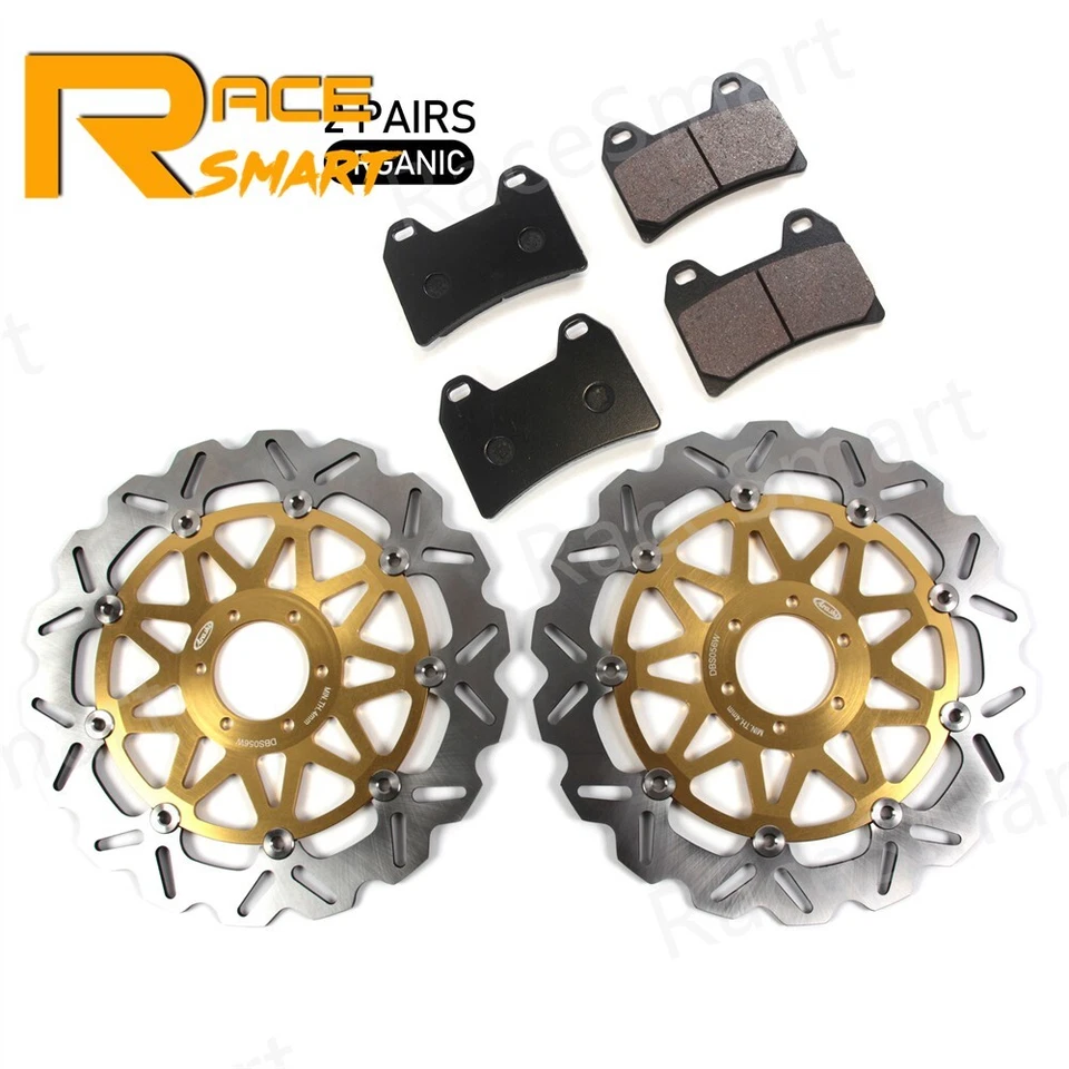 Rotores de disco de freno delanteros orgánicos para Ducati Monster S2R 1000 2006 2007 Foto 4 de 4