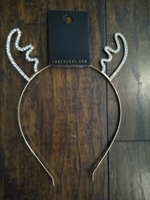 Christmas Reindeer Antlers Headband Crystal Rhinestones Deer Horn Hair costume