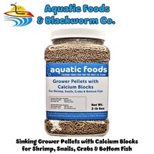 Calcium Blocks  Grower Pellets for Shrimp, Snails, All Tropical Fish. Zeigler