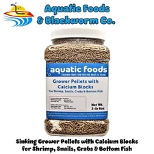 Calcium Blocks & Grower Pellets for Shrimp, Snails, All Tropical Fish. Zeigler