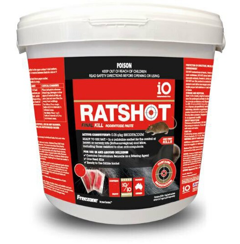 Ratshot Final Kill Paste Rapidkill Rat Mouse Rodent Poison Bait One ...