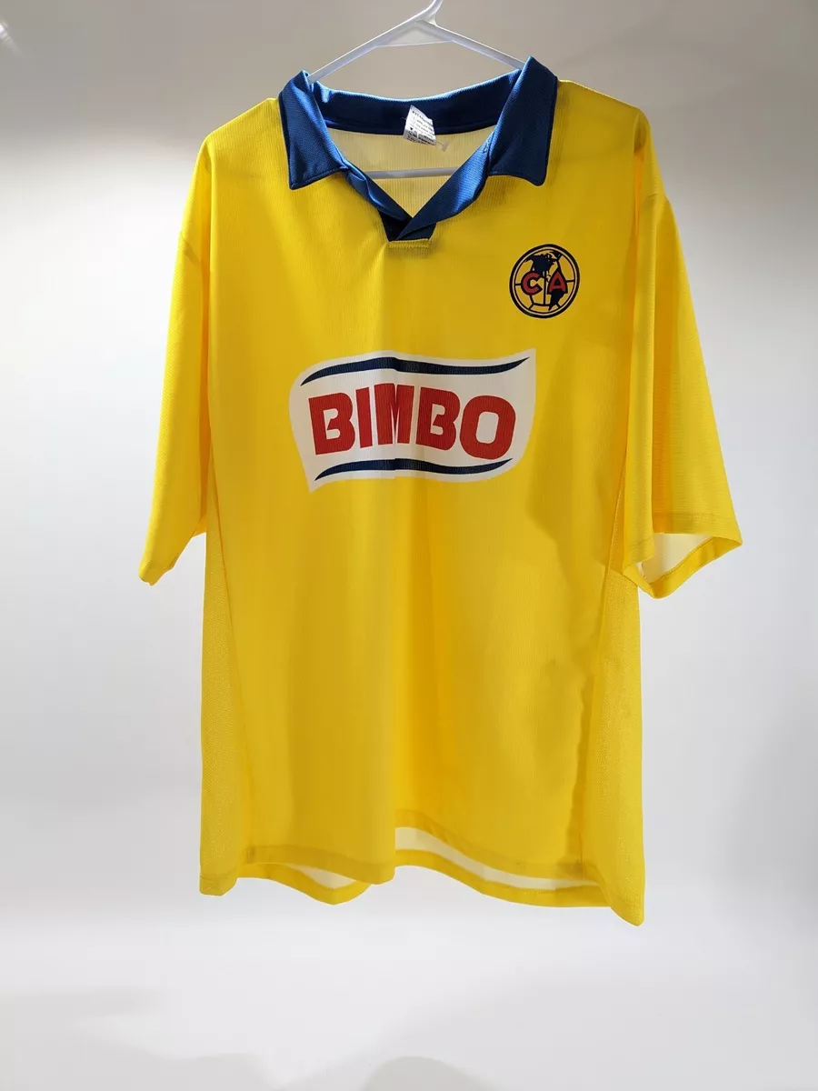 Club America Bimbo yellow soccer futbol jersey by Paul Sport