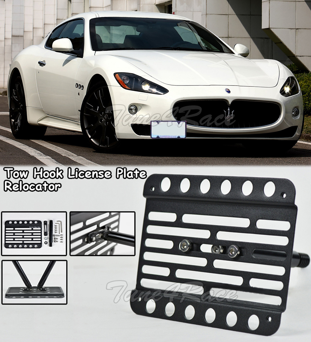 For 2008-2019 Maserati Gran Turismo Front Bumper Tow Hook License