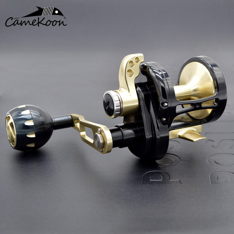 camekoon saltwater fishing reels Level Wind Star Drag Round Trolling Reel, Right Hand, Conventional Baitcasting Reel with Powerful Handle for Big Game : Sports & Outdoors Reels Trolling CAMEKOON Saltwater Fishing