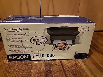 Epson Stylus C86 Standard Inkjet Printer - New Open Box With (Expired Ink)