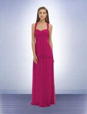 Bill Levkoff Bridesmaid Dress 333 Prom Wedding Long Gown Sleeveless Chiffon NEW