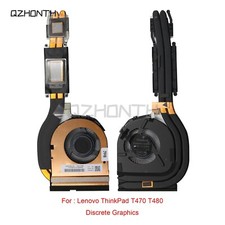 New For Lenovo ThinkPad T470 T480 CPU Cooling Heatsink and Fan Discrete Graphics