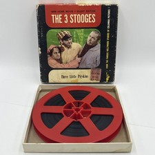 Vintage Three Stooges Three Little Pigskins 8mm Film Silent Edition RED REEL