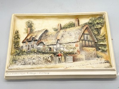 IVOREX OSBORNE ANN HATHAWAYS COTTAGE SCHOTTER WANDRELIEF PLAKETTE KREIDEGESCHIRR