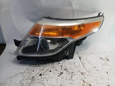 Used Left Headlight Assembly Fits 2012 Ford Explorer Halogen Left Grade B